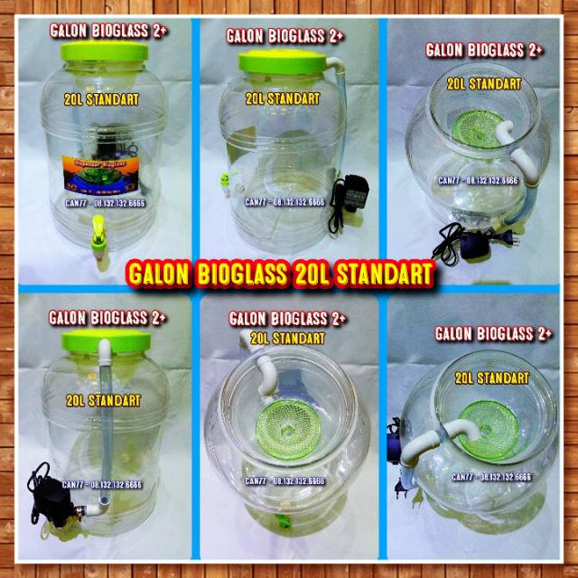 Galon bioglass dan bio x 20L selang standart dispenser termurah dan terlaris