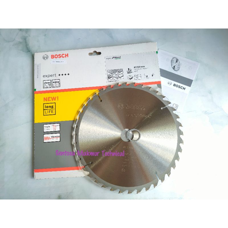 BOSCH EXPERT 10 X 40 T Mata Circular Saw Gergaji Kayu Wood 10&quot; x 40T