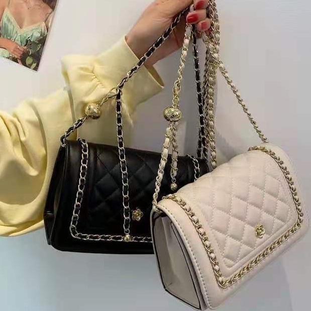 BJ60504 - BEIGE/BLACK - TAS SLEMPANG PESTA CLUTCH WANITA FASHION IMPORT MODIS ELEGAN TERMURAH TERLARIS TERBARU BAGSTORE JAKARTA TAS BATAM ZCJ0504