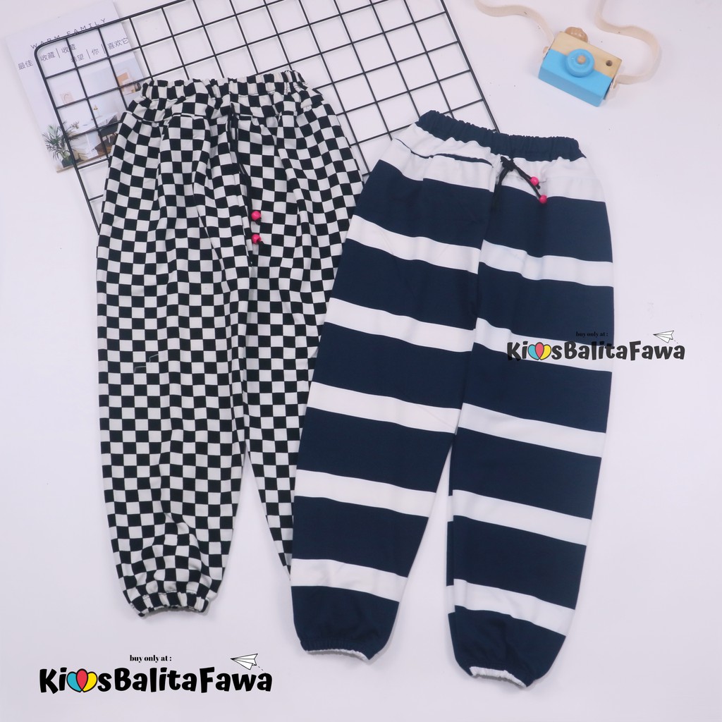 Jogger Motif Uk 7-8 Tahun / Celana Panjang Anak Laki Joger Pants Perempuan Import Grosir