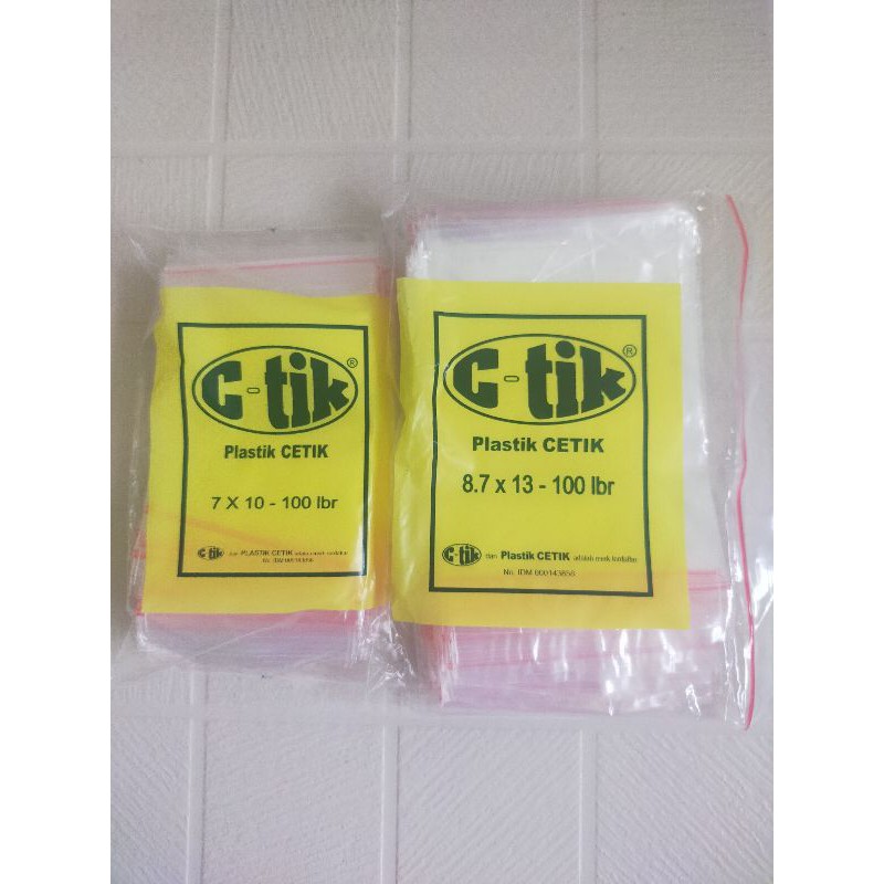 

Plastik Klip C-Tic Isi 100 Lbr