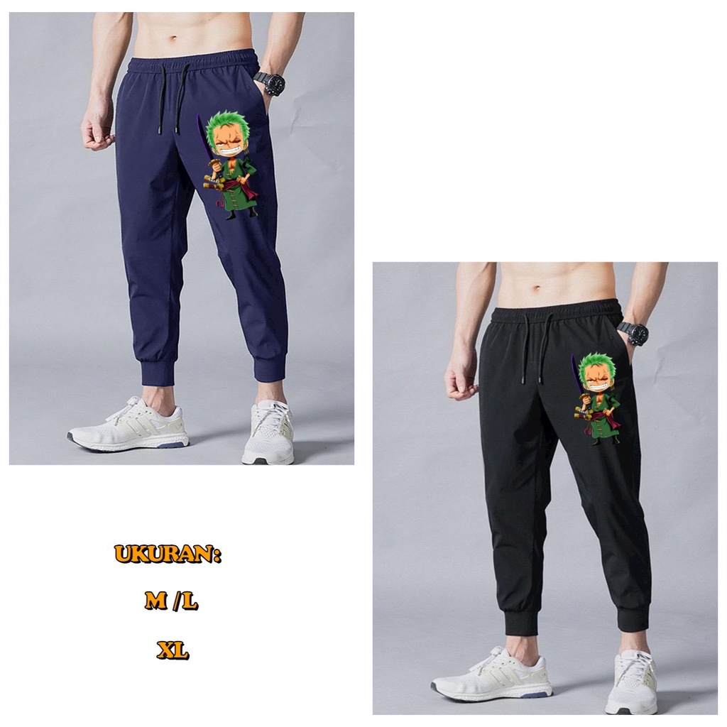 ALIPIO FASHION - JOGGER ZORRO ONEPIECE / jogger pria / celana panjang / terbaru / keren / santai
