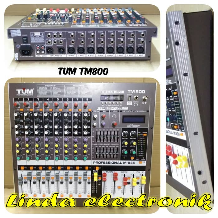 mixer tum tm800 8channel oryginal tum tm 800