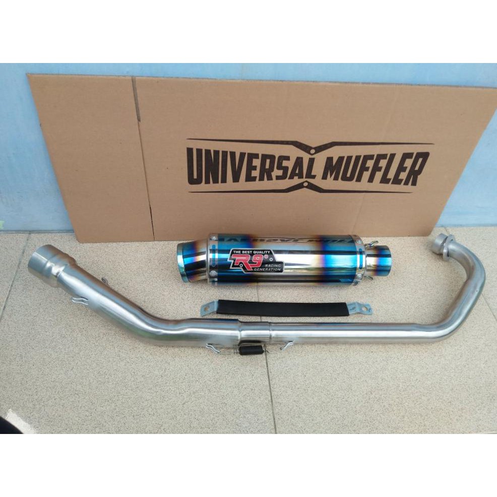 New Knalpot R9 Racing Generation For Cbr - R15 - Vixion - Jupitermx Dll