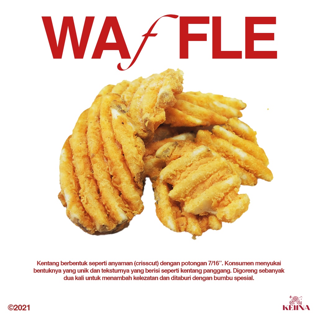 

French Fries Kentang Goreng Waffle Crisscut Lamb Weston Import USA