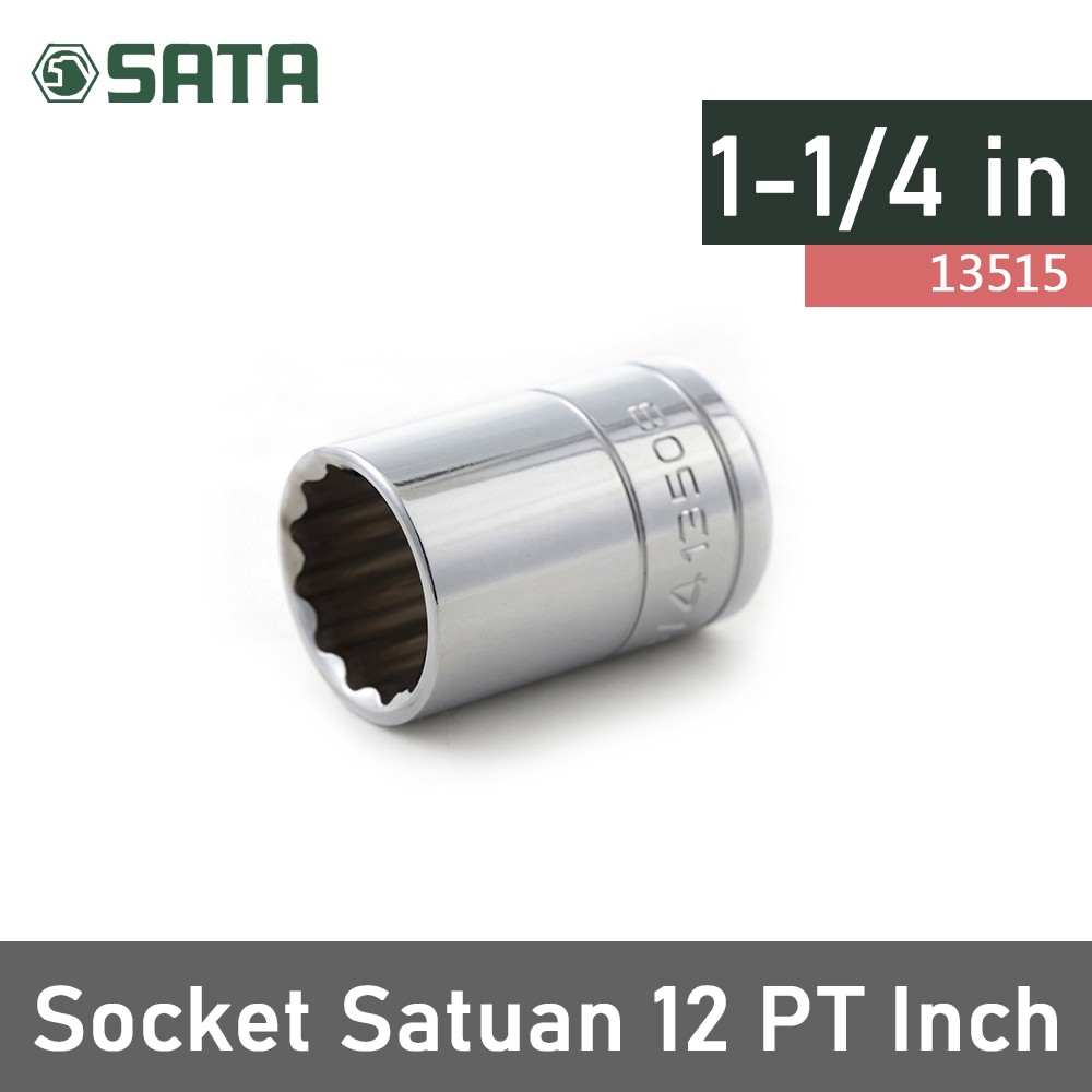 SOCKET SATUAN 1/2 INCH 1-1/4 in 13515 12pt SATA TOOLS