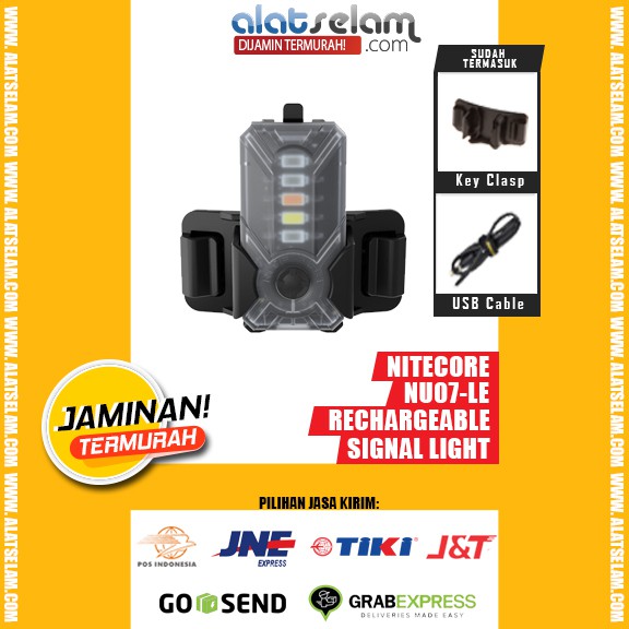 Nitecore NU07-LE - 5 LED Colors - Senter Outdoor - Senter Hiking Camping - Senter Nitecore