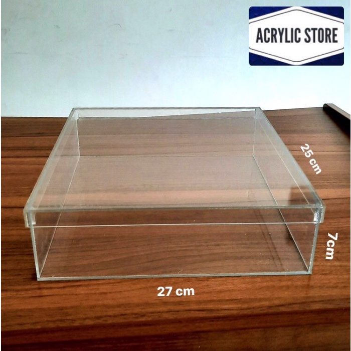 

Promo Acrylic Box dengan tutup ukuran sedang / Kotak Akrilik