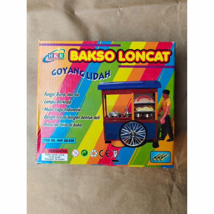 ♥️BISA COD♥️ Mainan Gerobak tukang bakso edukatif