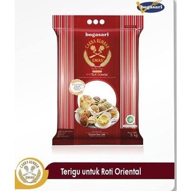 

[[COD]] Terigu Cakra Kembar Emas untuk Roti Oriental kemasan 5kg STOK TERBATAS Kode 1271