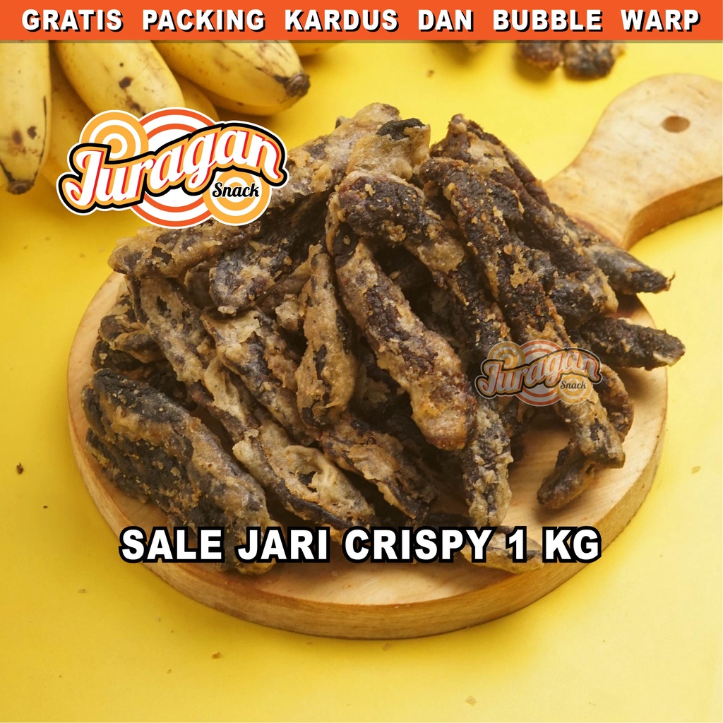 SALE PISANG JARI CRISPY 1 KG  snack kiloan makanan ringan jajanan cemilan camilan manis  murah