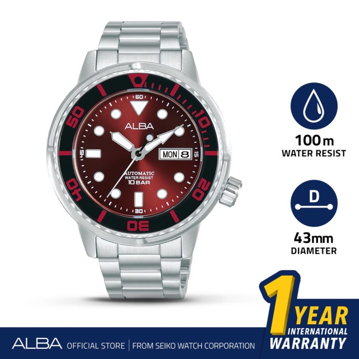 Alba Automatic Stainless AL4265X1 AL4265 Original Jam Tangan Pria