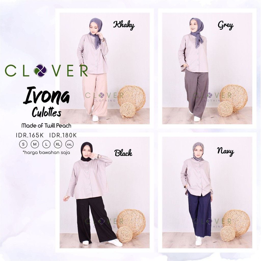 Bawahan Kulot Wanita Culottes Ivona-2