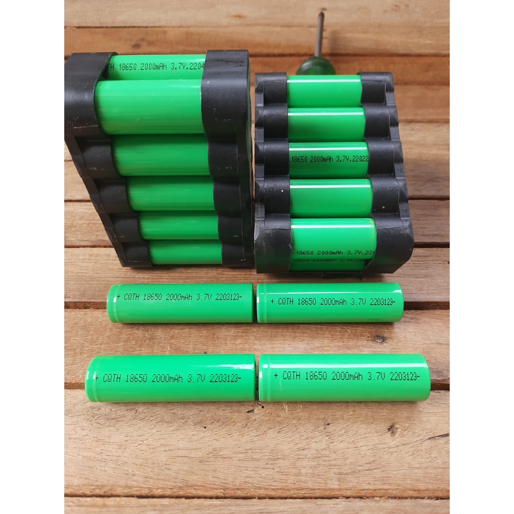 baterai yx 18650 2000 mAh copotan baterai jld impact masih baru