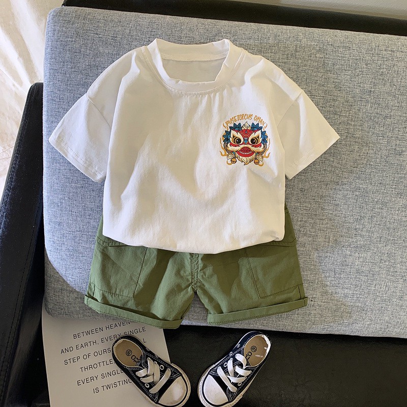Setelan Import Keren Premium Anak laki-laki motif Singa