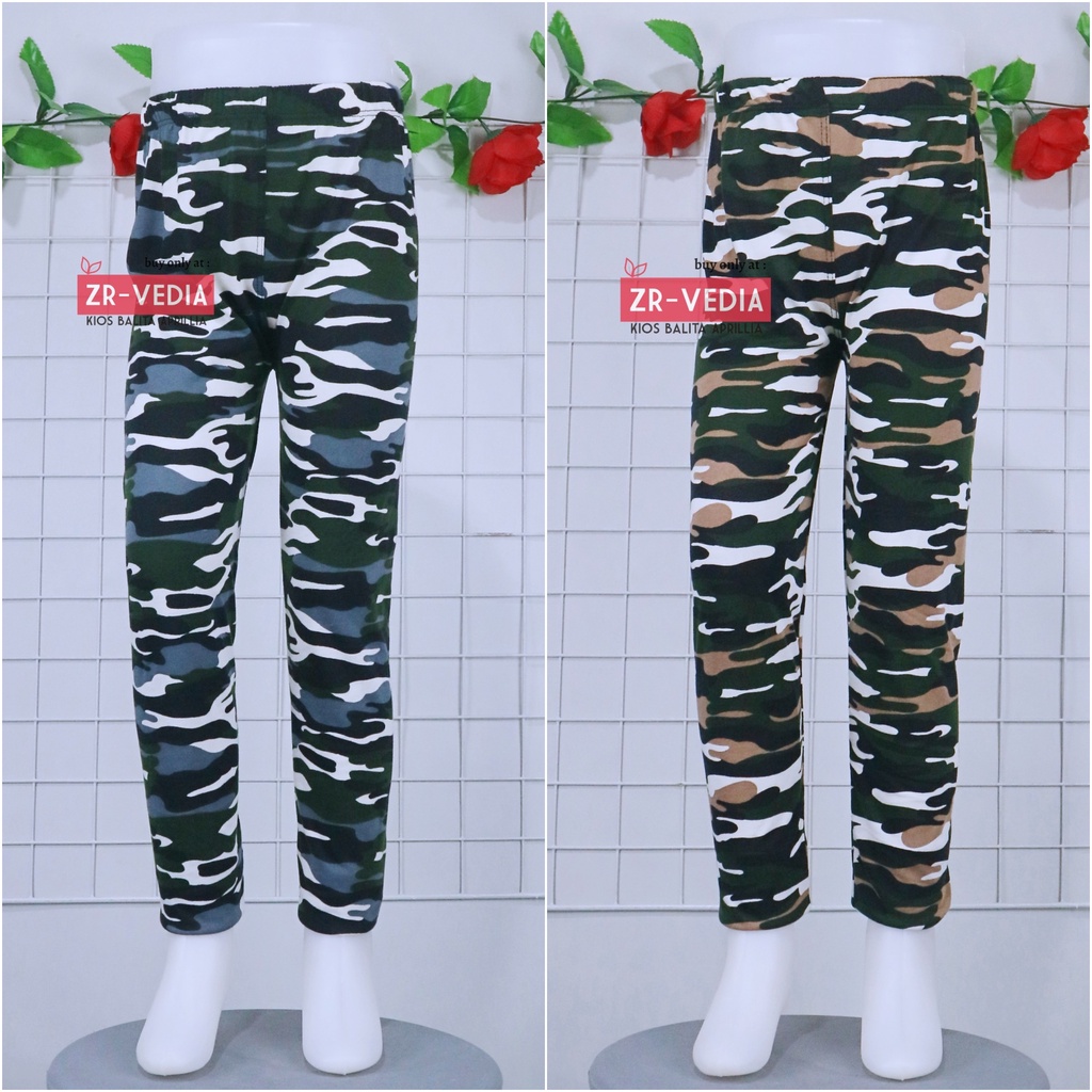 ARMY Pants uk 10-12 Tahun / Legging Panjang Bawahan Celana Leging Adem ABRI Anak Laki Perempuan