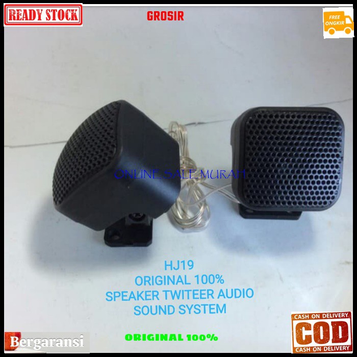 G19 Piezo tweeter super treble twiter speaker original 100% spk mini mobil car audio sound sistem music musik suround magnet kualitas arrow bagus surround tambahan suara vokal vocal digital auto dome airrow coil booster G19   Harga 2 pcs  Bisa DIPAKAI SEG