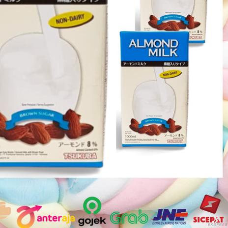 ★ Tsukuba Almond Milk with Brown Sugar 1L Susu Almond ➹