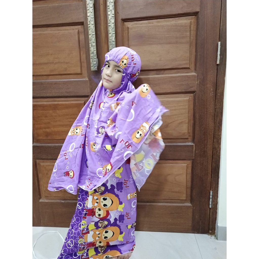 MUKENA ANAK KARAKTER ALESYA BAHAN RAYON PRINTA DEMM