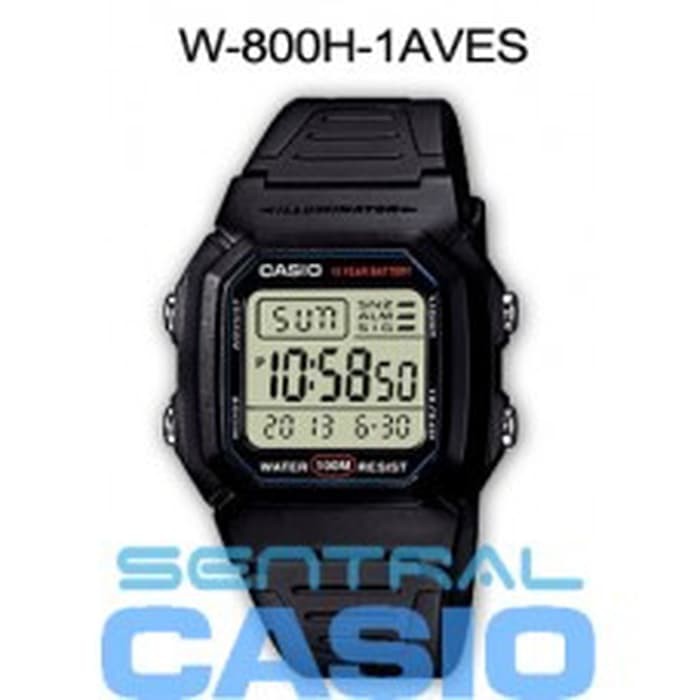 Jam Tangan Casio Standard W 800h 1aves Original Shopee Indonesia