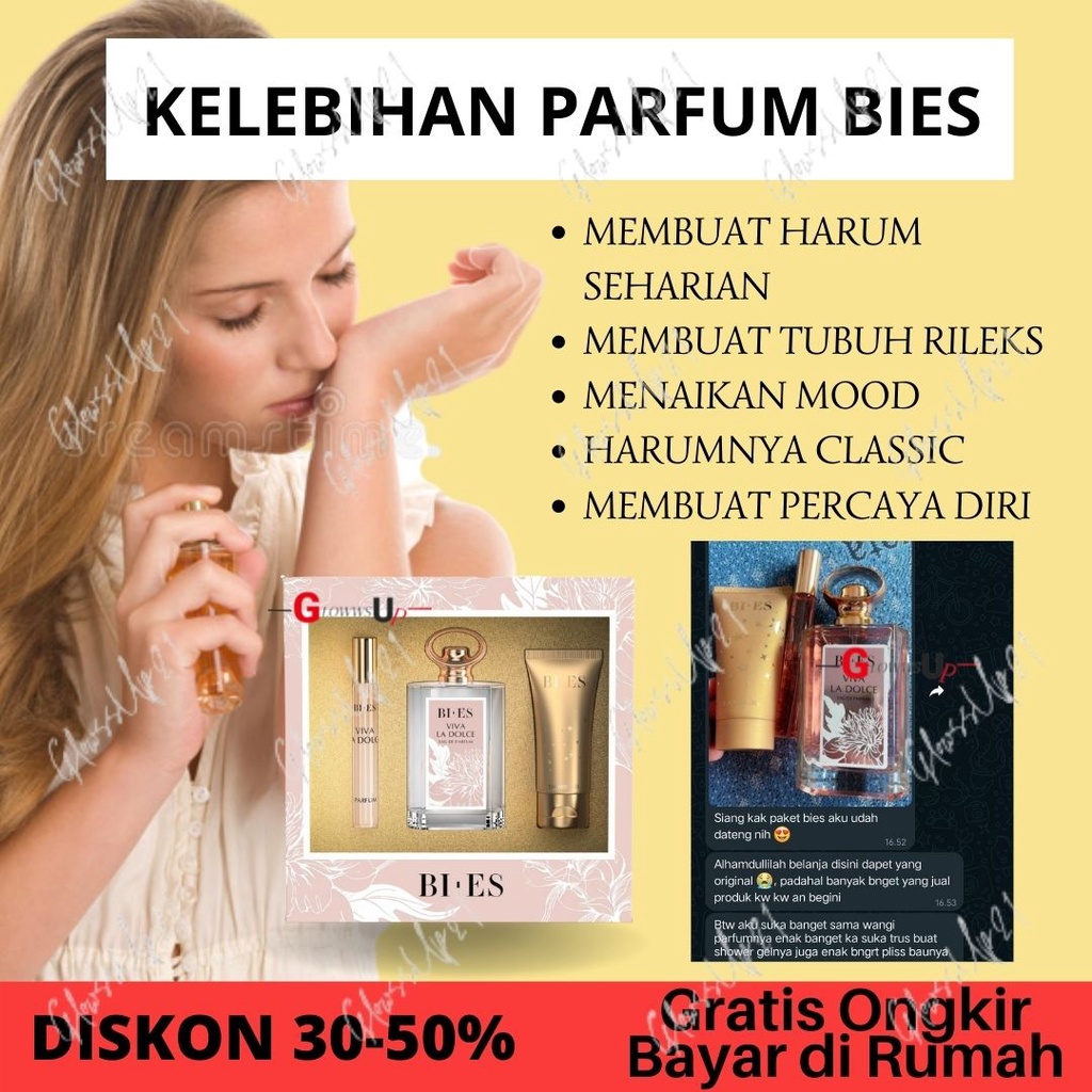 PARFUM BIES VIVA LA DOLCE GIFT SET FARFUM WANITA PARFUM SET BIES VIVA LA DOLCE ISI 3 PARFUM WANITA ORIGINAL