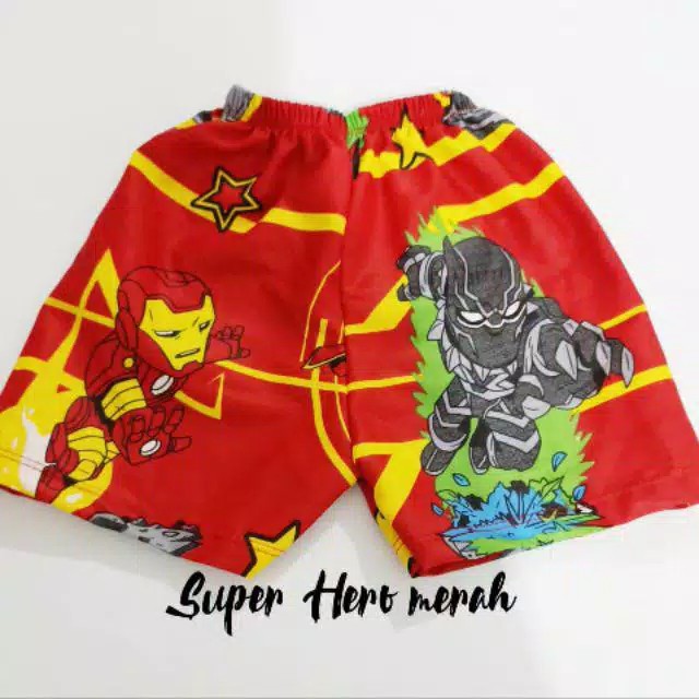 Celana Pendek Anak Motif Usia XS SS S M(0-6THN)
