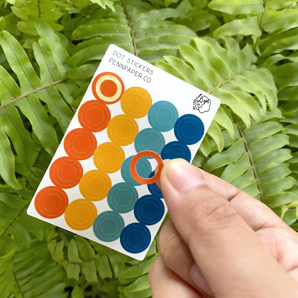 

Double Dot Sticker Lucu Bujo Aesthetic
