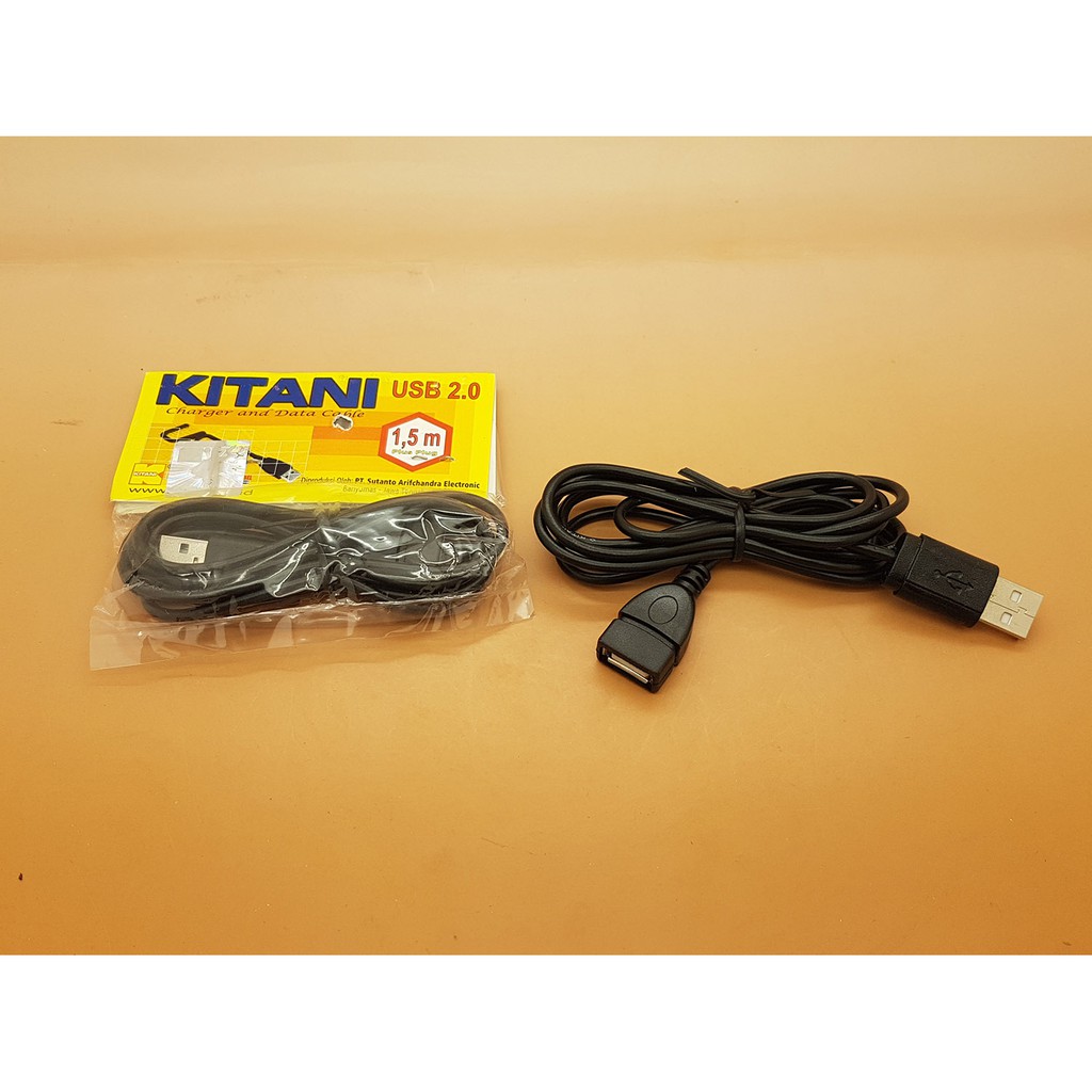 USB 2.0 Male To Female M-F Extension Cable Adapter KITANI 1.5 meter
