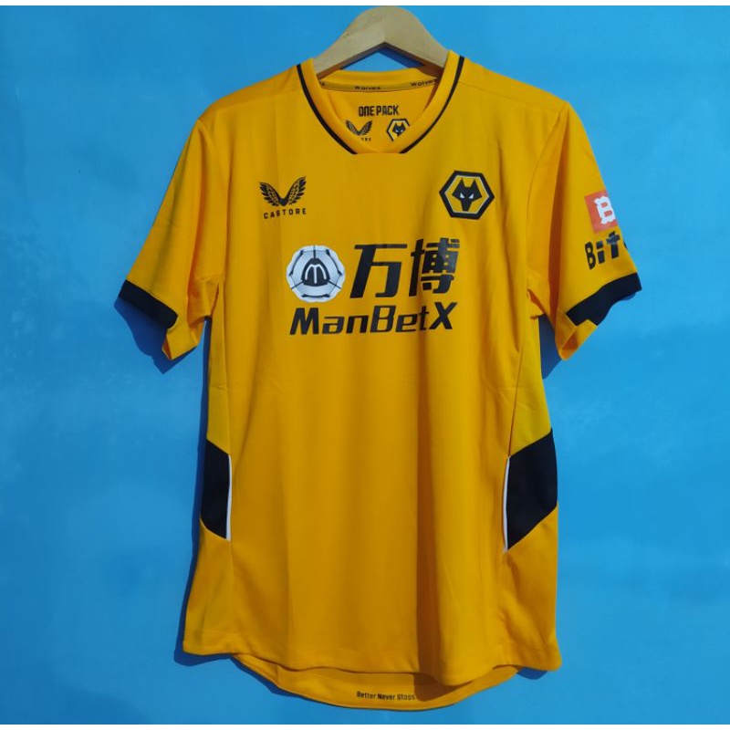 JERSEY BOLA WOLVERHAMPTON WOLVES HOME 2021/2022 GRADE ORI