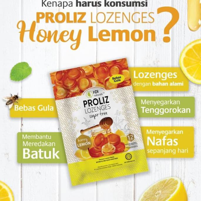 PROLIZ LOZENGES HONEY LEMON HDI 12 LOZ/S
