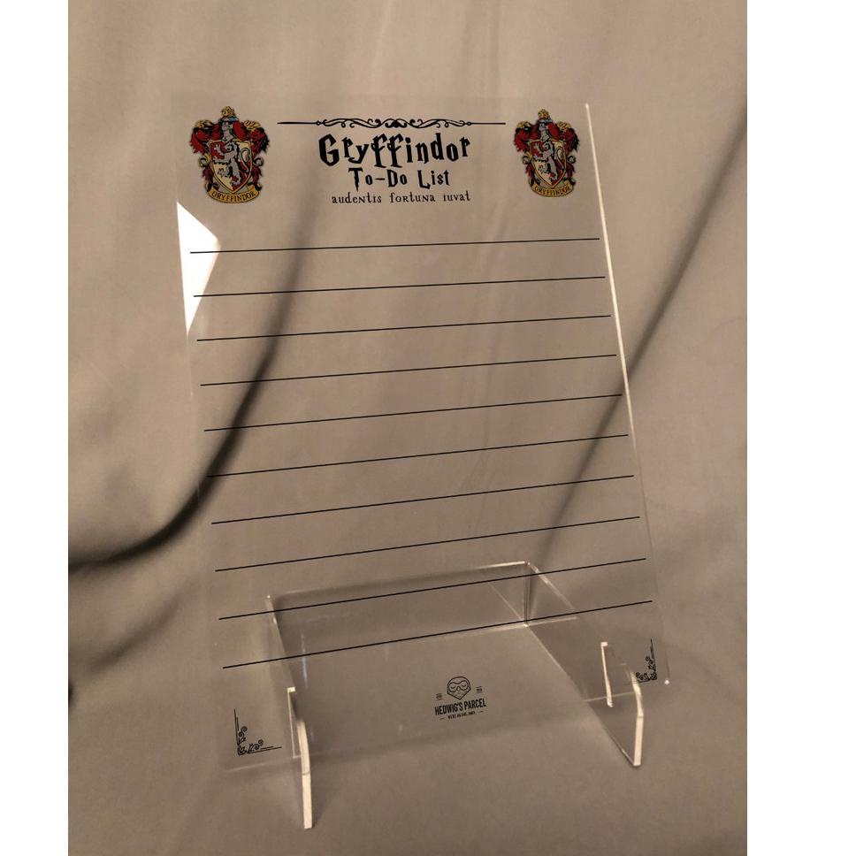

Siap Kirim.. Harry Potter Hogwarts Houses Acrylic To-Do List