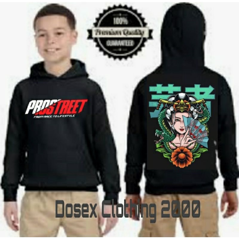 Hoodie Prostreet Geisha Anak Laki laki Usia 3_10 Tahun