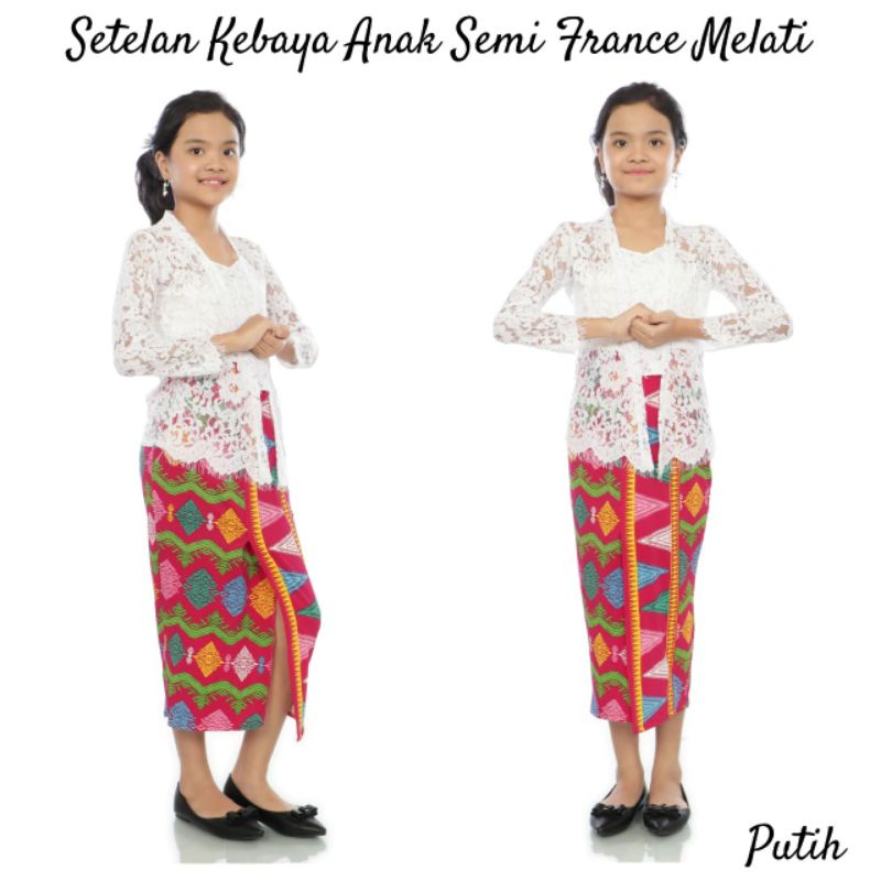 Setelan Kebaya Anak | Kebaya Kutubaru Bali