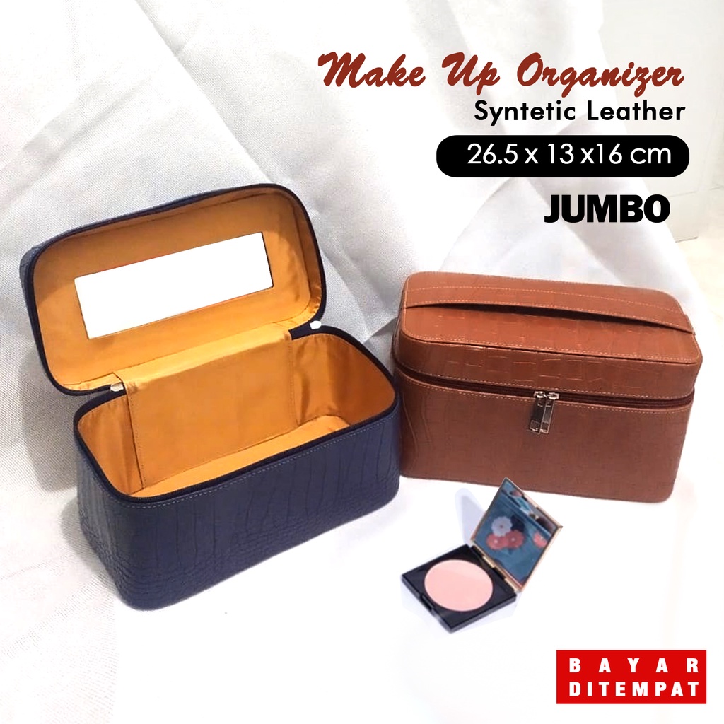 Pouch Make Up Besar Tas Kosmetik Tempat Alat Rias Make Up Organizer Jumbo Tas Alat Rias