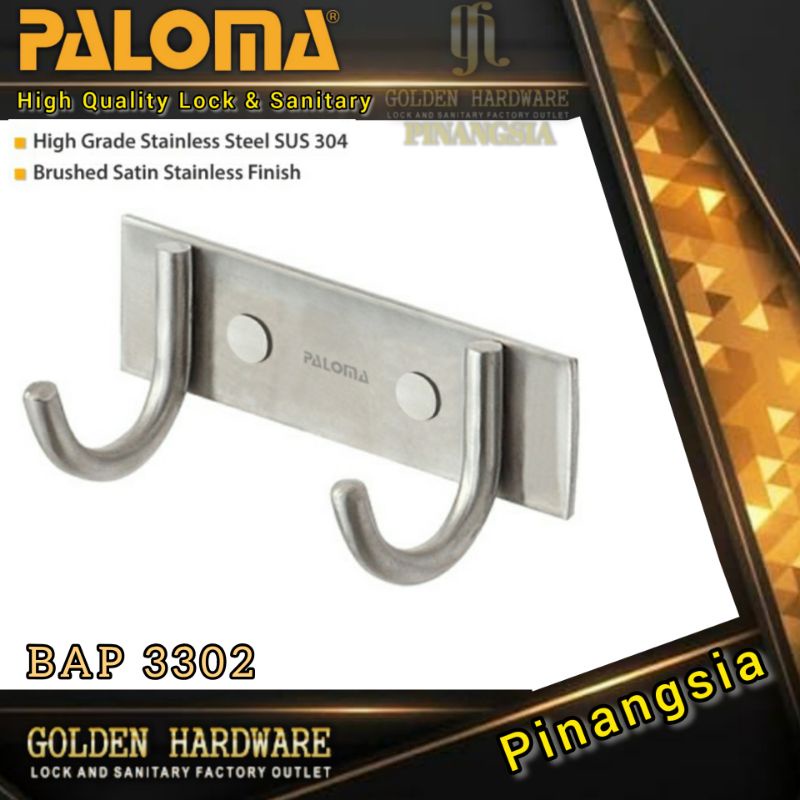 KAPSTOCK GANTUNGAN BAJU KAPSTOK STAINLESS STEEL KAPSTOK PALOMA BAP 3302
