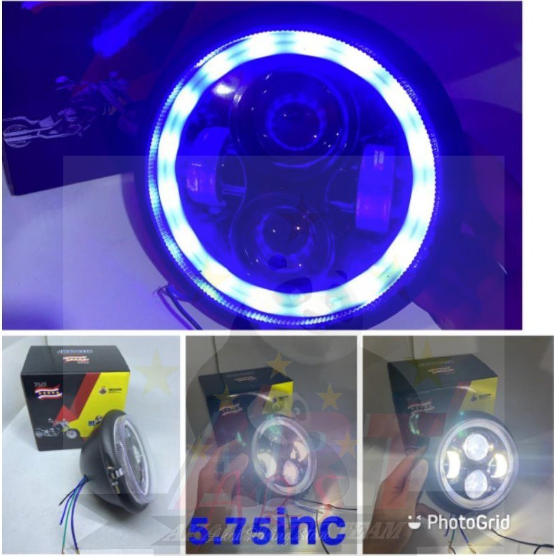 New [ PM5 ] Lampu Daymaker Lampu Depan Daymaker Led Cree Jeep Harley Universal Semua Motor