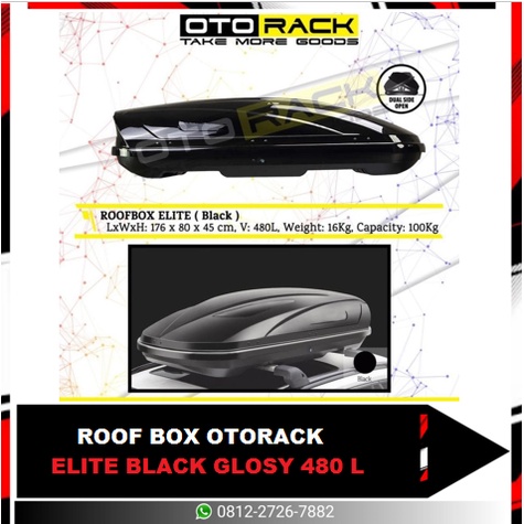 ROOFBOX ELITE GLOSY BLACK 480 L