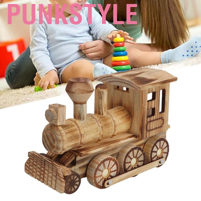 wooden steam train