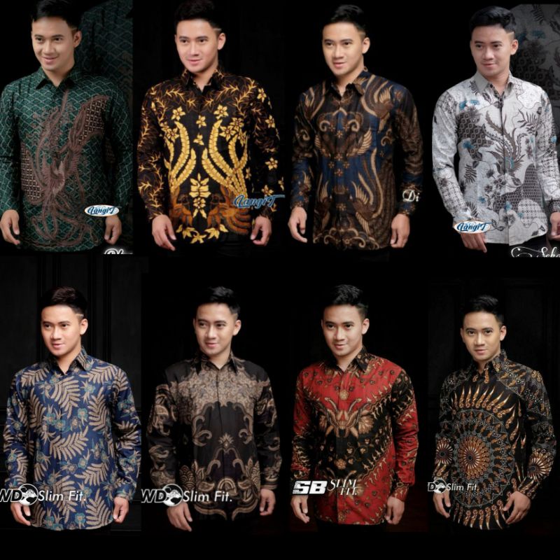 New Kemeja Batik pria Lengan Panjang BATIK NAKULA 848VO Kemeja Pilot Pangkat PDL Teknisi P Ke 4029YS Kemeja Batik Pria G