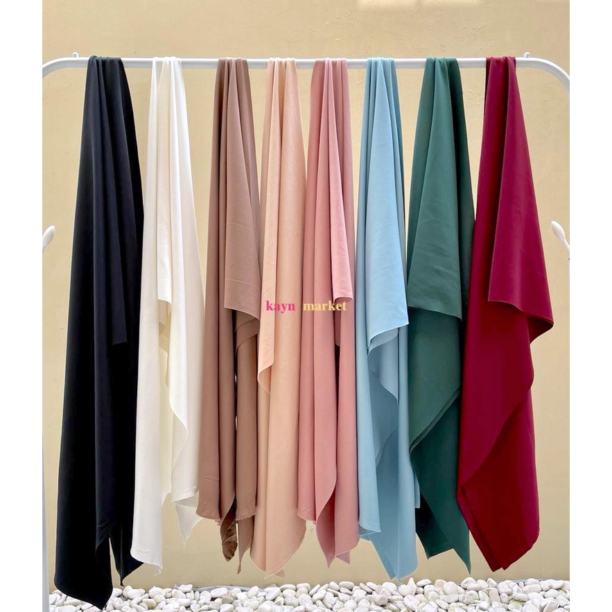 1/2 Meter Kain SCUBA Premium Polos Stretch 280 gsm Grade A Polos Meter Roll Grosir Ecer Fabric Texti