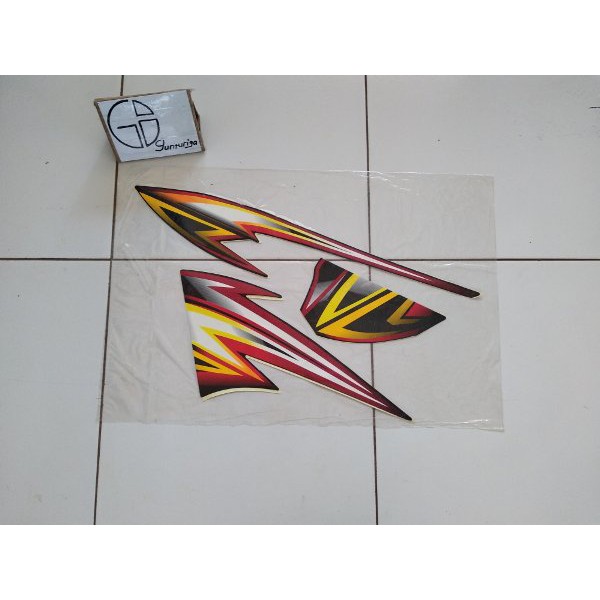 Striping Honda Tiger 2005 2006 Hitam