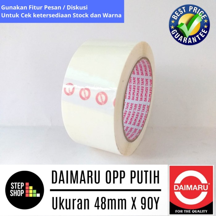 

Sale Daimaru Opp Putih - Lakban Putih - Solatip Putih - 48Mm X 90Y Putih Hemat