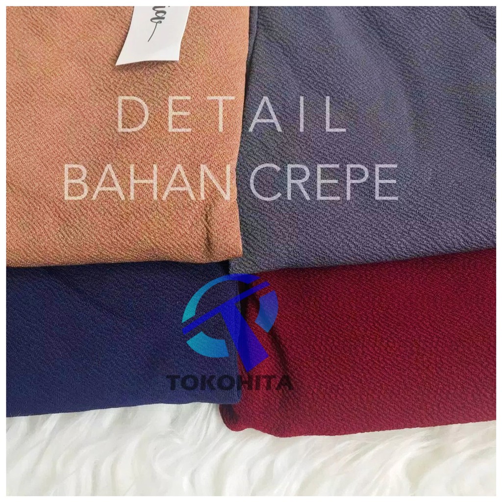 Morashop Celana Kulot Pendek 3/4 Polos Bahan Waffle Crepe Kulit Jeruk-1