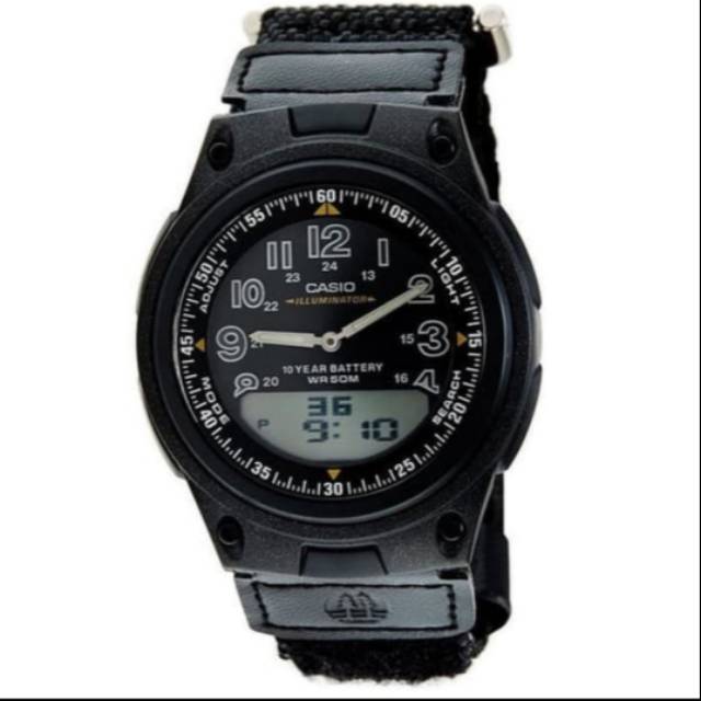 Jam Tangan Casio AW-80V-1BVDF Black Original