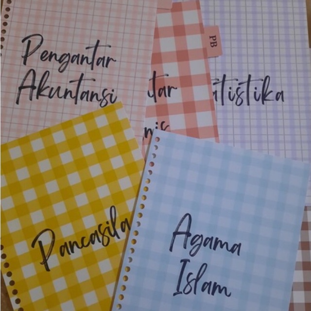 

Pembatas Binder Custom aestetik. Sekat binder divider