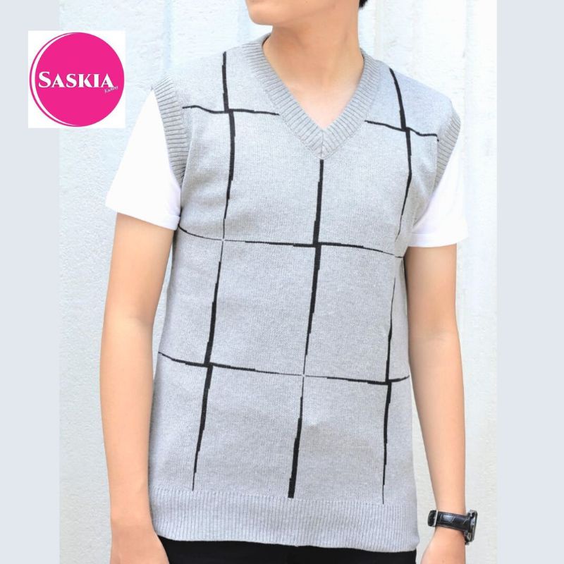 sweater vest top pria#rajut pria#pakaian pria#rompi pria#vest top pria