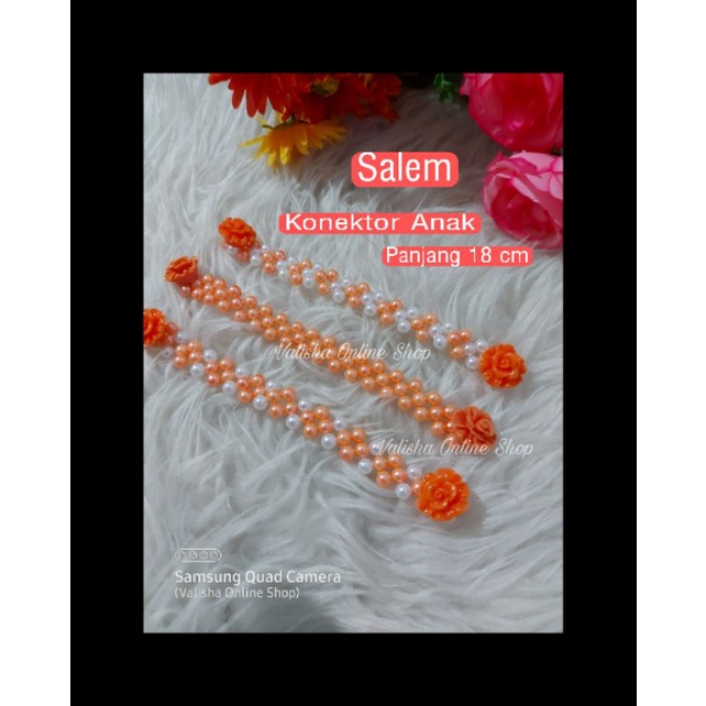 Konektor Tali Masker Hijab Anak Mutiara Ringan