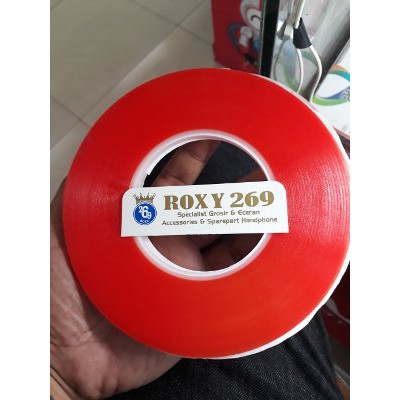 

Doble Double Dobel Tape Merah Gulungan Tebal 0 5 mm Solasi Bolak Balik Perekat LCD Touchsreen Hp Ha
