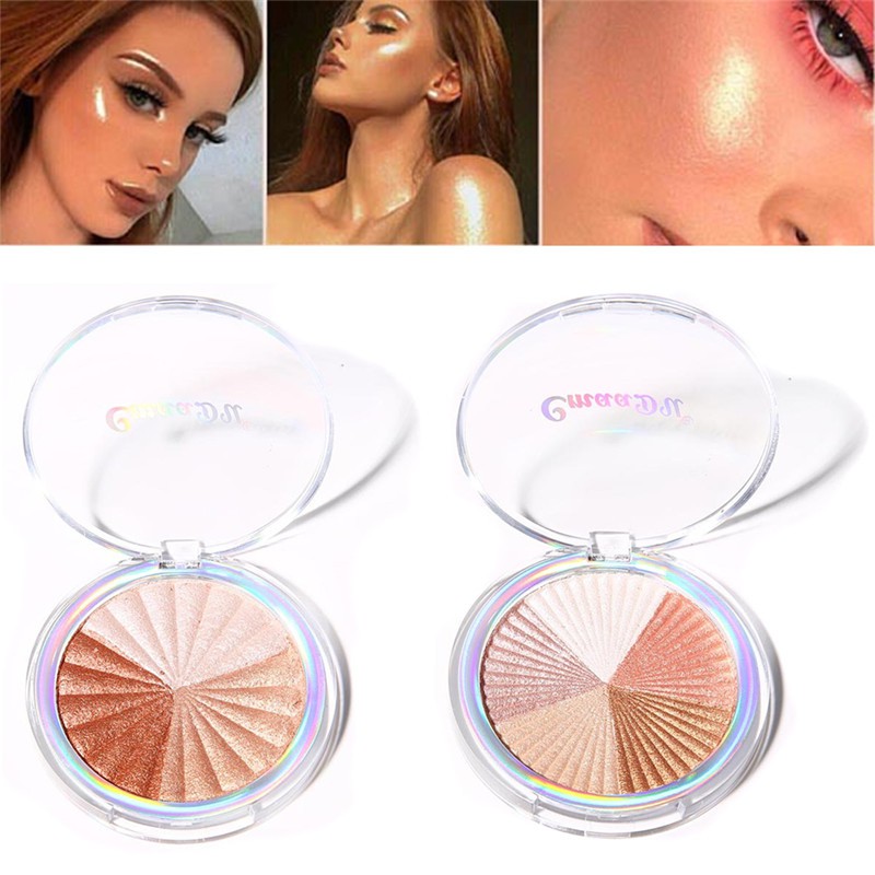 Loose Iluminador Glitter Highlighter Palette Face Powder Brighten Shimmer Bronzer Conto