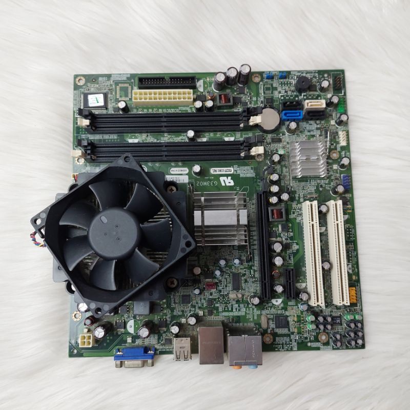 Paketan Motherboard Foxconn G33M02 Intel LGA775 + Prosesor Dual Core E5400